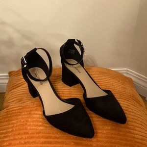 Black Call it Spring Strap Heels